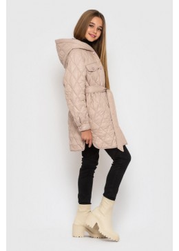 Cvetkov світло-пудрова демісезонна куртка для дівчинки Флоранс